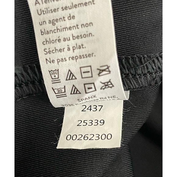 SPANX Faux Leather Leggings Black Large Casual Dressy Ankle Length - Picture 15 of 15